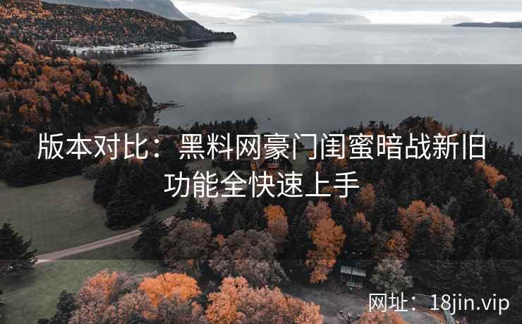 版本对比：黑料网豪门闺蜜暗战新旧功能全快速上手