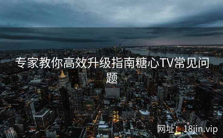 专家教你高效升级指南糖心TV常见问题